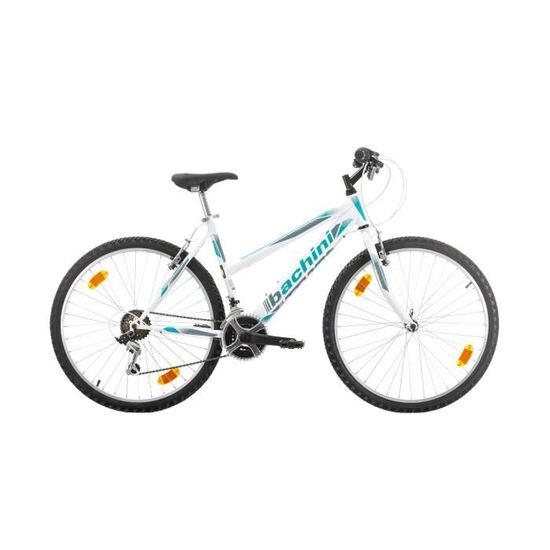 VTT - BACHINI - 6ST SENSE 26" LADY - Acier - 18 vitesses - Blanc/Bleu/Gris