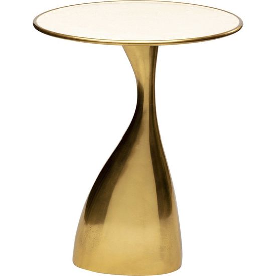 Table D'Appoint Design Spacey Argenté - 42x40x50cm, Aluminium Nickelé - Kare Design