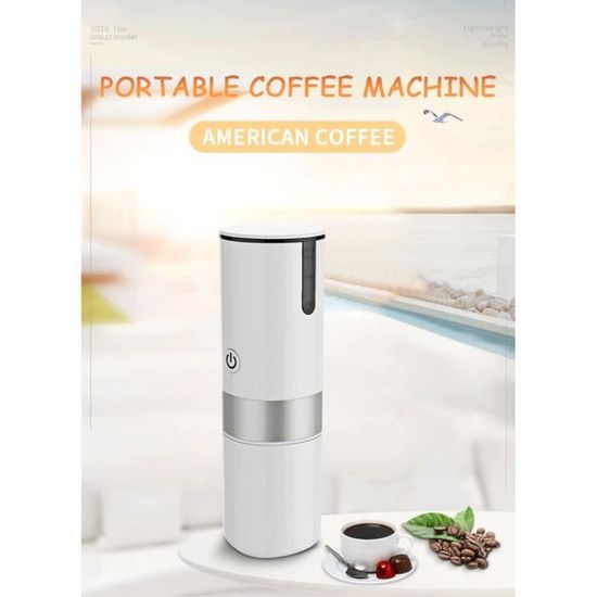 Mini Cafetière électrique Machine Voiture Portable 2 en 1 Capsule