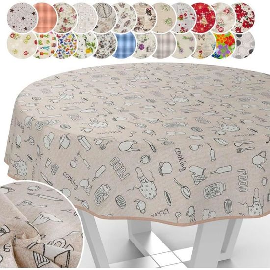 Nappe En Coton Enduit Feuille Exotique Vert Et Violet - Tissus Et Nappes Westeel