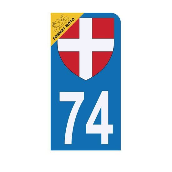74 HAUTE SAVOIE - Stickers Pour Plaque D'immatriculation, Disponible P