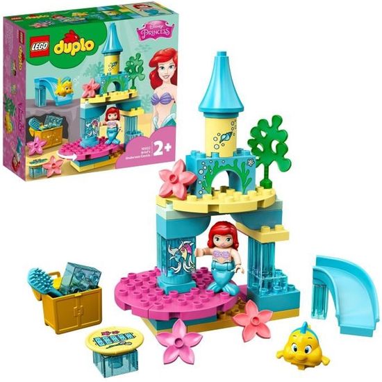 LEGO® 10922 DUPLO Disney Le Château Sous la Mer d'Ariel Avec La Princesse Poupée La Petite Sirène Jouet Pour Les Enfants De 2-5 Ans