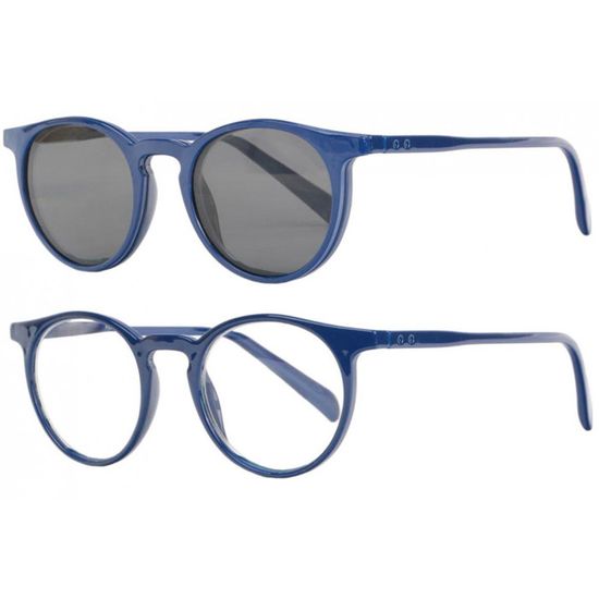 Lunettes Loupe Solaire New Time Lunettes Loupe Solaires Clip Magnetique Bleues Rondes Syna Dioptrie 3 Bleu Bleu Achat Vente lunettes de lecture Mixte Adulte Cdiscount