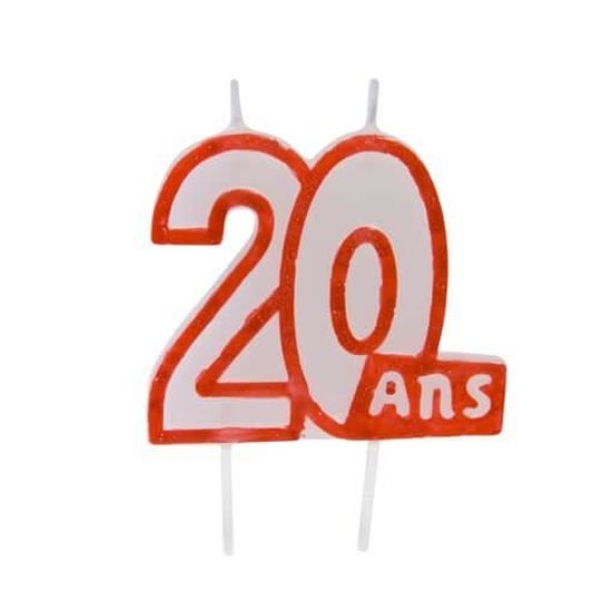 Decoration Gateau Anniversaire Ans Blanche Et Rouge X1 R Bga1104 Achat Vente Bougie Anniversaire Soldes Sur Cdiscount Des Le Janvier Cdiscount