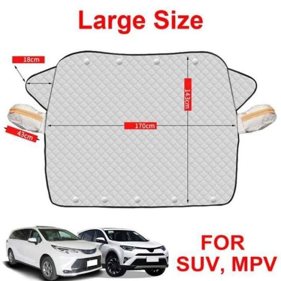 Pare-Soleil Pour Hayon De Camping-Car - Tissu Oxford Imperméable 180x114 Cm - Protection Pluie Et Soleil - Installation Facile Avec Cordes