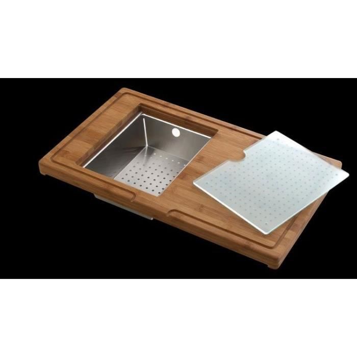AQUATOP Planche à découper complète adaptable sur évier