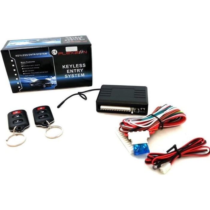KIT COMPLET TÉLÉCOMMANDE VERROUILLAGE CENTRAL UNIVERSEL POUR AUTOS VOITURES