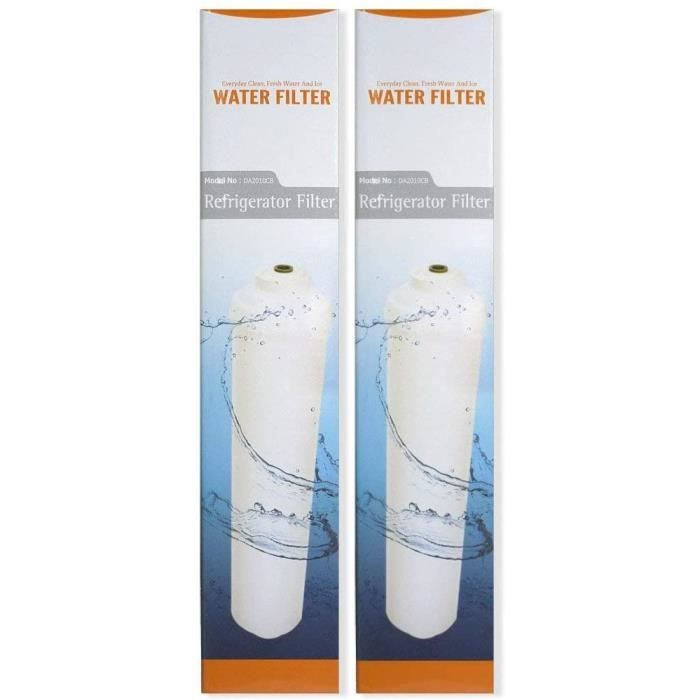Microfilter DA2010CB - Lot de 2 - Filtre à eau externe réfrigérateur compatible avec Samsung DA29-10105J - HAFEX/EXP / LG 5231JA2010