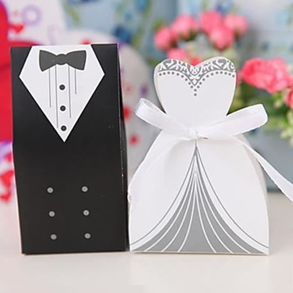 Douce maison bonbons boîte-cadeau marié nuptiale boîte de bonbons de style