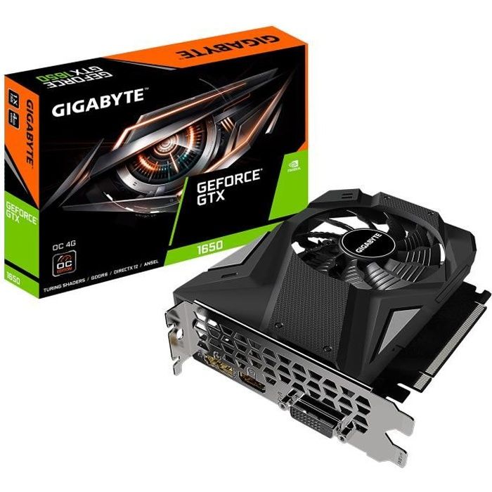 Carte graphique - Gigabyte - GTX 1650 D6 OC 4G (GV-N1656OC-4GD 2.0)