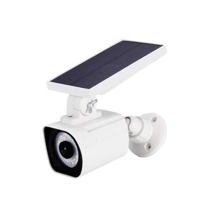1 lampe de caméras de simulation à énergie solaire PC pour jardin extérieur KIT CAMERA DE SURVEILLANCE - PACK VIDEOSURVEILLANCE