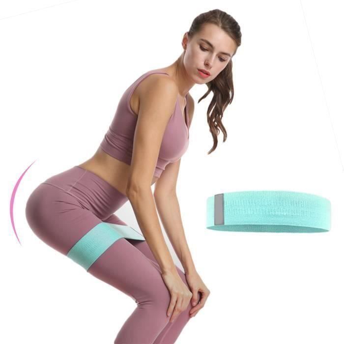 Bande de Résistance 74cm, Bandes Elastique Fitness - Équipement d'Exercices pour Jambes et Fesses, Yoga, Pilates - Vert