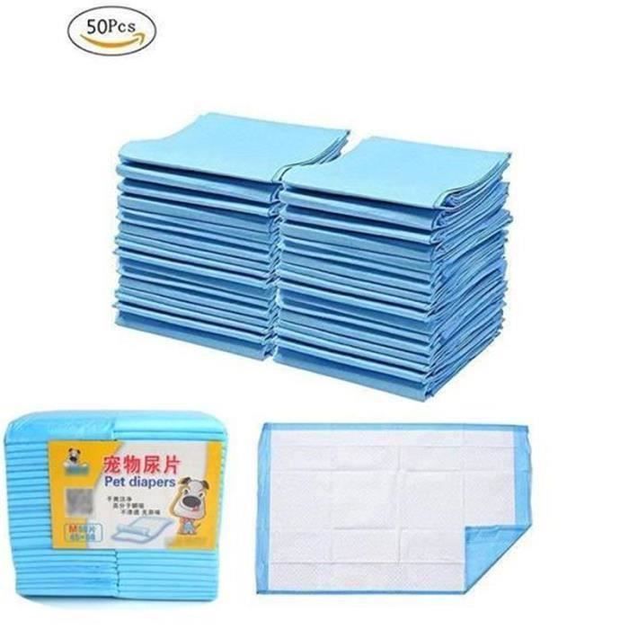 Tapis de propreté Educateurs Apprentissage Chien Chiot Chat couches pour animaux de compagnie 50 Pièces 45x60cm