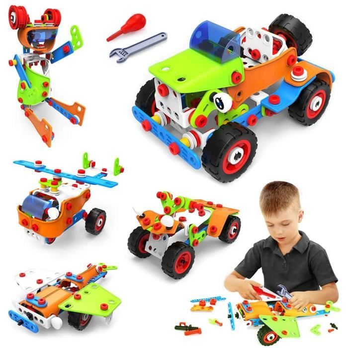 VATOS Jouets de Construction STEM Kit de Blocs de Construction Créatifs Ensembles de Jouets de Construction éducatifs en Plastique p