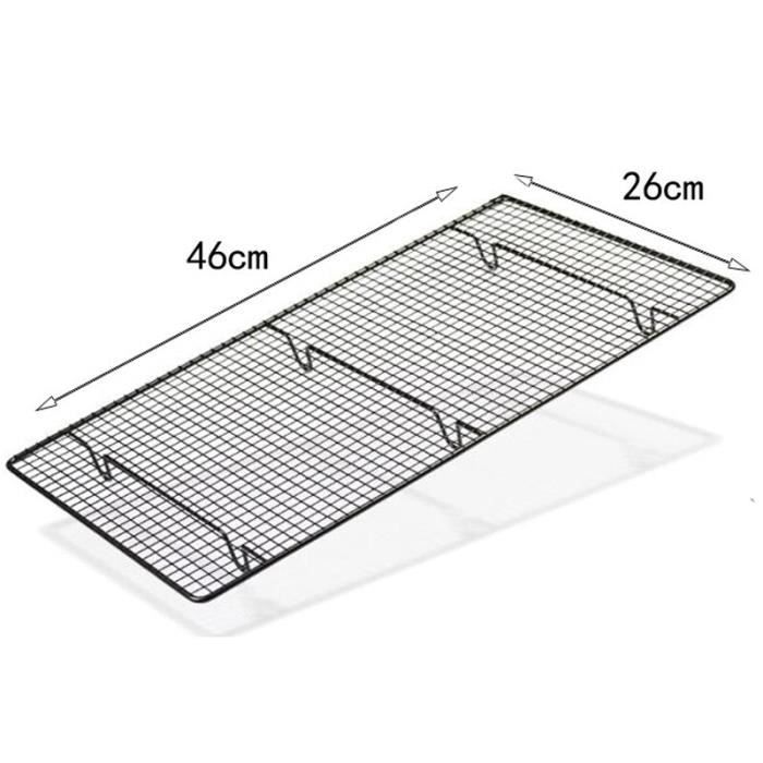 Support de refroidissement antiadhésif en acier inoxydable à mailles métalliques, plateau de cuisson pour biscuits, bisc GF4334