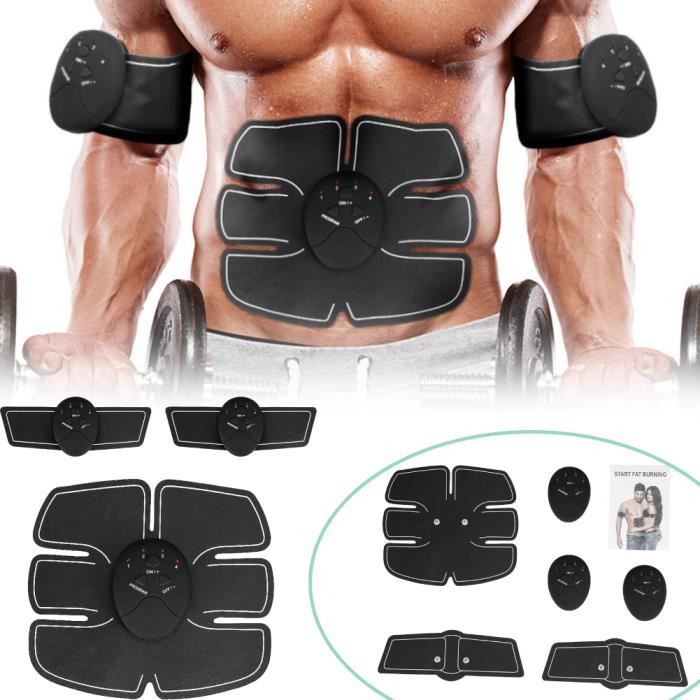 Fitness Appareil électrostim Musculation Abdominaux Bras Cuisses Entraînement pour Femmes Hommes -CYA