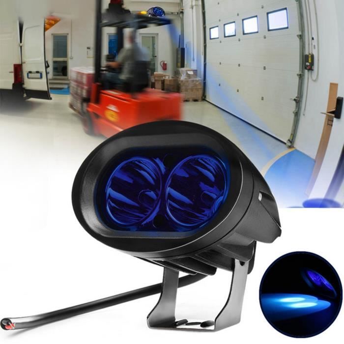 Lampe d'avertissement bleue de chariot élévateur à fourche de travail de sécurité 9-60V IP67 20W-GOL