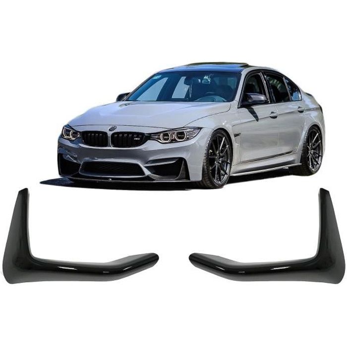 Spoiler avant splitters Flaps pour BMW F80 M3 F82 F83 M4 2014-2019 Noir brillant