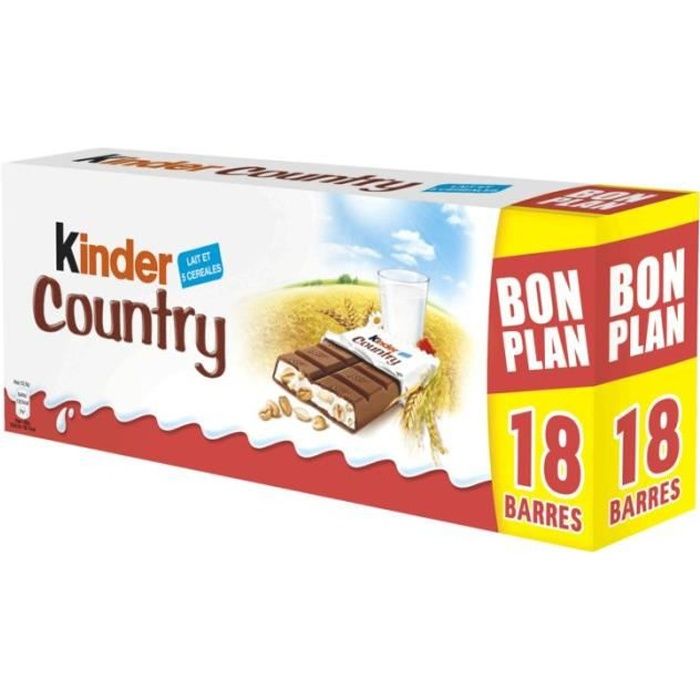Kinder Country Barres aux céréales chocolatées 423g
