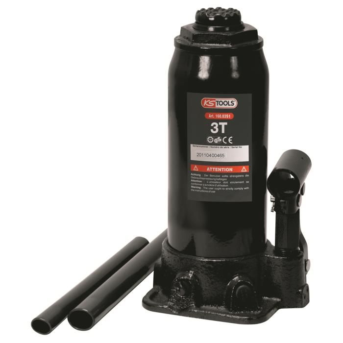 Cric bouteille hydraulique KS TOOLS - 3T - 160.0351