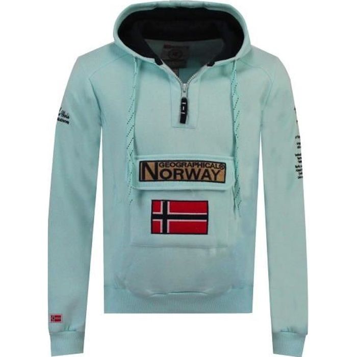 Sweat Homme Geographical Norway Gymclass Color Bleu