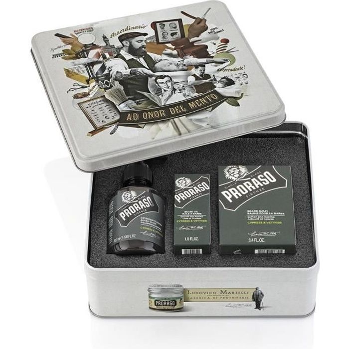 Coffret Barbe Proraso Cyprès et Vétiver