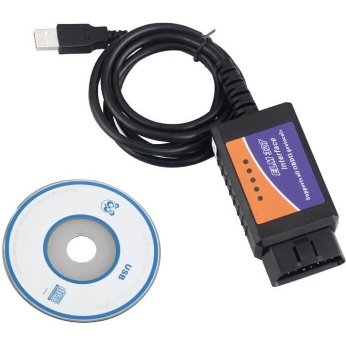 ELM327 USB OBDII l'outil diagnostic auto voiture scanner scanner