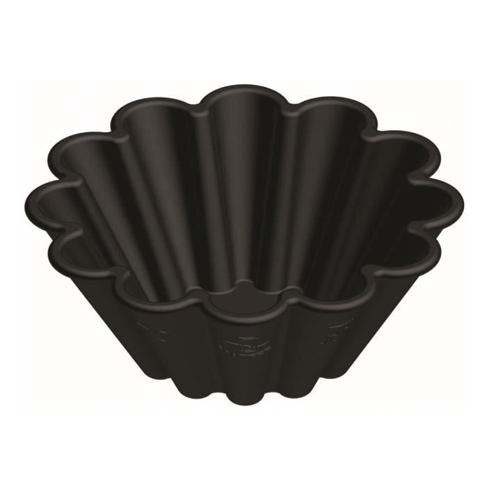 12 moules à brioches en Exoglass - 8 x 3,2 cm