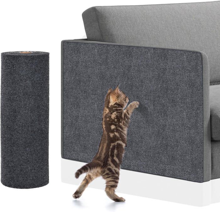 Comparer les prix de Anti Griffe Chat Canapé, 60 * 100Cm Tapis À Gratter Autocollant Pour Chat, Protege Canape Griffe Chat, Pour Meubles Porte Mur
