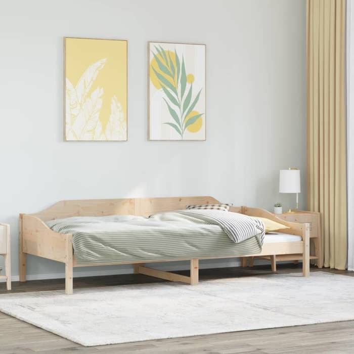 vidaXL Cadre de lit sans matelas 90x190 cm bois de pin massif 850917