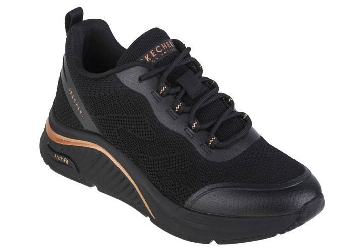 Skechers Baskets Femme - Noir - Skechers Arch Fit S-Miles - Sonrisas