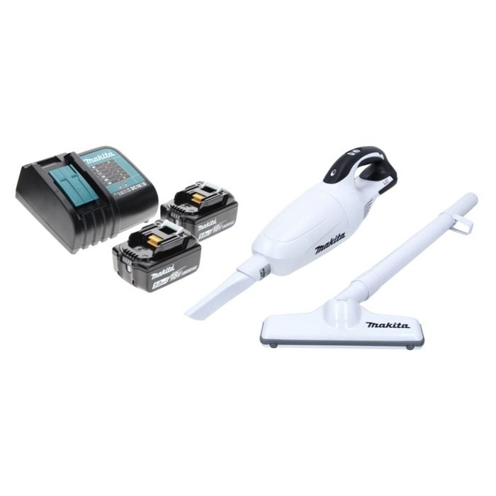 Aspirateur sans fil Makita DCL 181 FRT W 18V 2x Batteries 5 0 Ah Chargeur rapide
