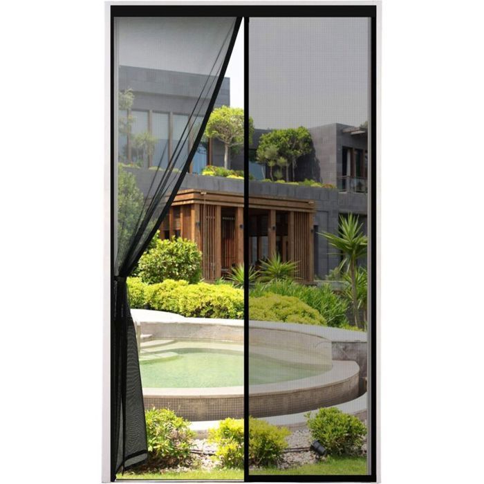 Moustiquaire magnétique pour porte - OKZ® - 100x220 cm - Maille très dense - Fermeture automatique