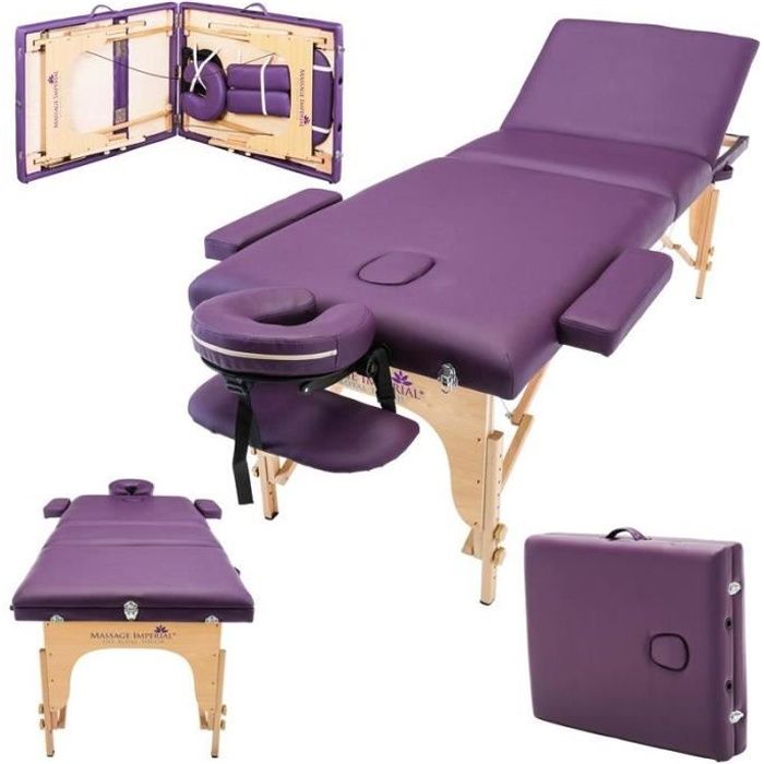Table de soin tout-en-un avec repose-t/ête STRONGLITE Kit Table de Massage Olympia Coussin Traversin et Sac de Transport