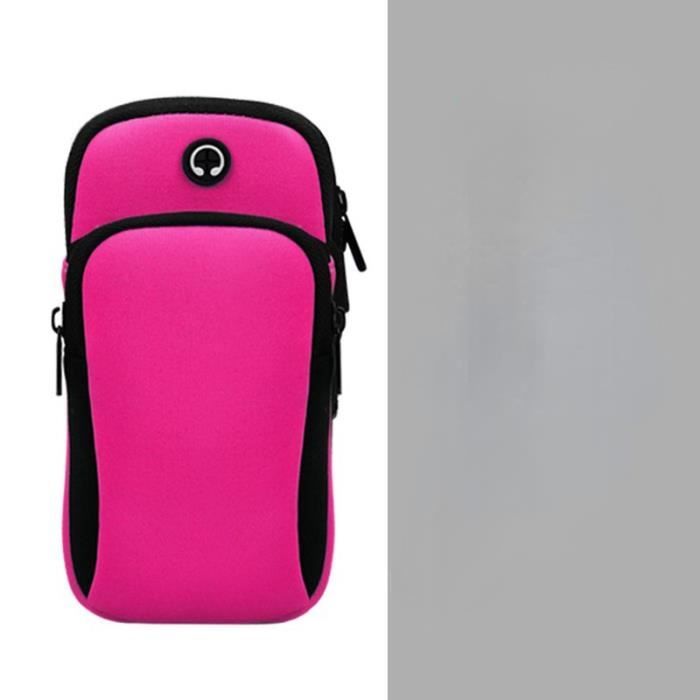 Brassard Sportif Anti-Sueur - Poche Double Pour Téléphone Jusqu'à 6,5" - Course à Pied & Fitness
