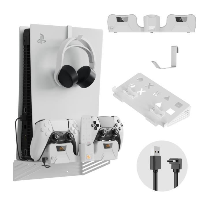 Support mural pour Console de jeu, avec station de chargement, pour contrôleur Sony PS5/PS5 Slim