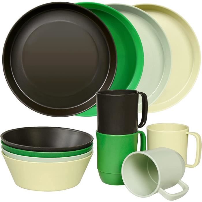 Améliorez les ensembles de vaisselle incassable Assiettes et bols