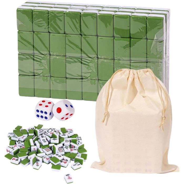 Mahjong Mini Mahjong Version Chinoise Traditionnelle Ensemble De Jeu 144 Mahjong Tile Set Travel