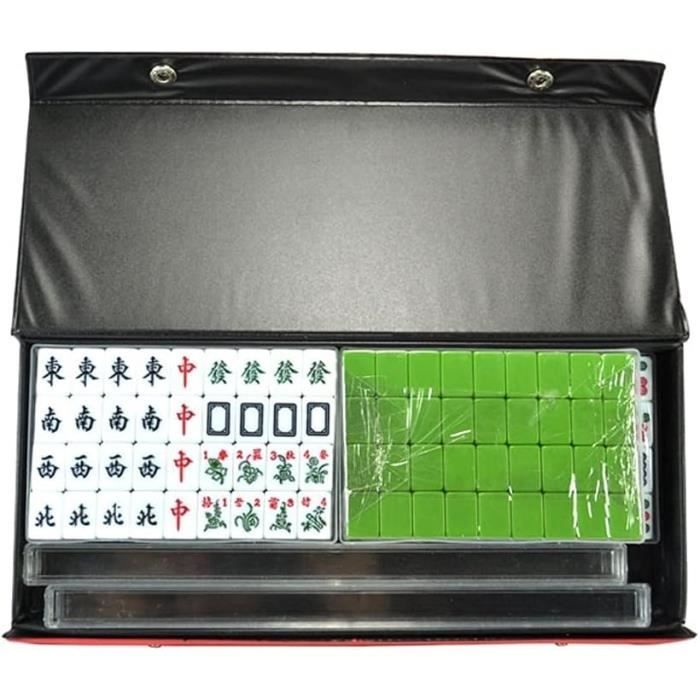 Jeu De Mahjong Vintage En Bakélite - 144 Pièces Sculptées + 5 Supports - Étu à Réparer
