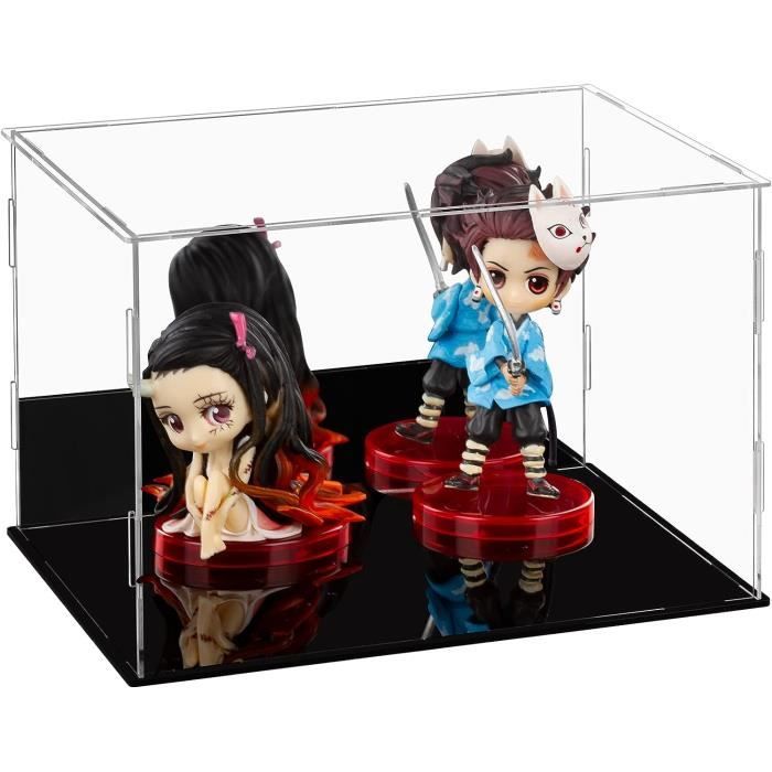 Grande Vitrine Acrylique Lumineuse 50x65x25 Cm – Boîte De Rangement Transparente Pour Figurines, Modèles Et Collections (avec Lumière LED)