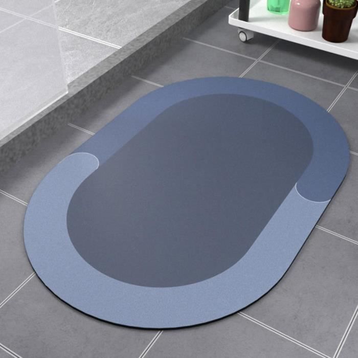 Tapis De Bain Microfibre Good Nite 40x60cm - Super Absorbant, Antidérapant, Séchage Rapide - Gris