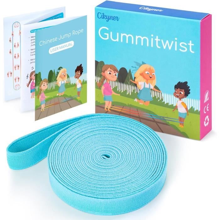 Corde À Sauter Chinoise Gummitwist, 4M De Long 1.5Cm De Large Cordes — free download
