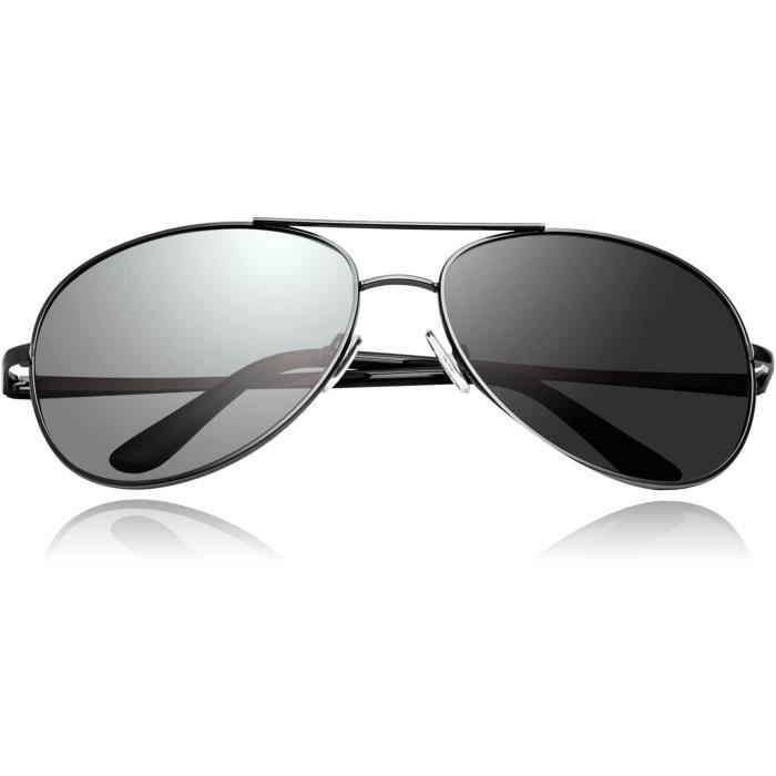 Homme Lunette De Soleil Photochromique Polarisee Femmes Aviateur Eyewear 100 Uva Uvb Protection Pour De Jour Et De Nuit La u2620 Achat Vente lunettes de soleil Cdiscount