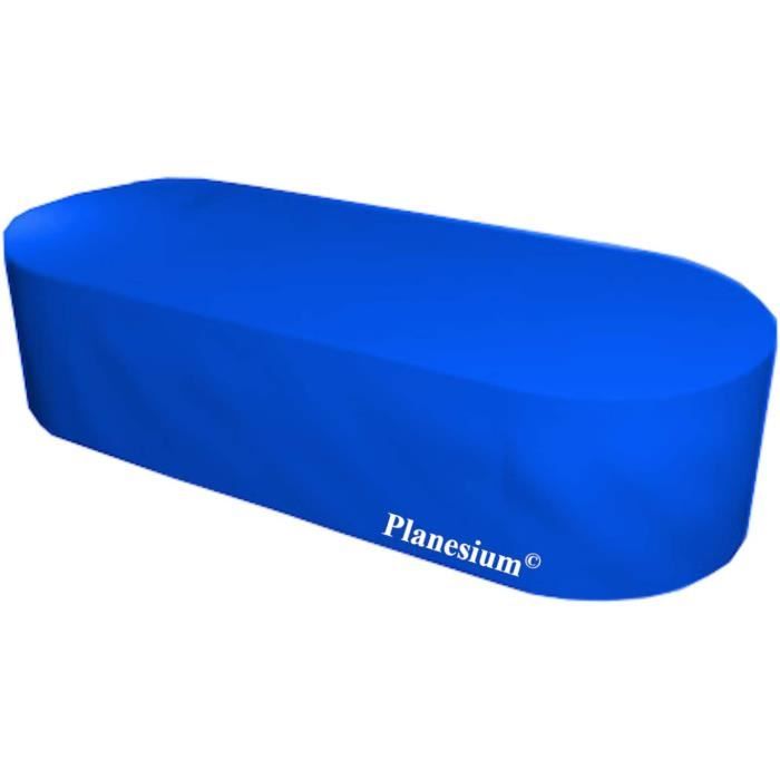 Bâche Protection Table Jardin Extérieur 125x50x45cm - Housse Anti-UV Oxford 420D Rectangulaire