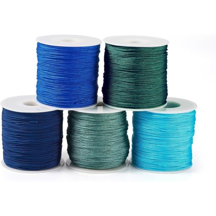 100 M De Fil En Nylon Tressé Avec Bobine Pour Bracelet, Collier