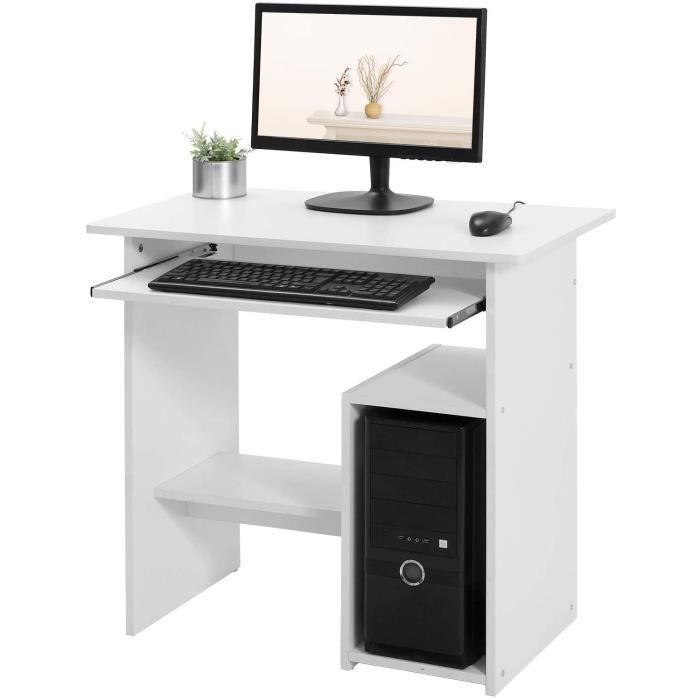 Vasagle Bureau Table Informatique Poste De Travail Avec Support Et Etagere Compartiment Pour Unite Centrale Pour Petit Espace Achat Vente Meuble Informatique Vasagle Bureau Table Infor Soldes Sur Cdiscount