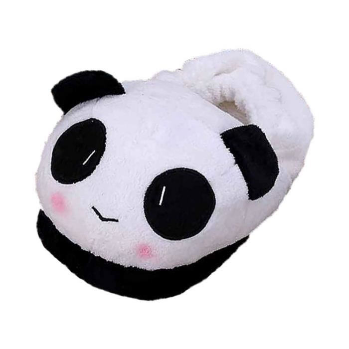 Pantoufle en Peluche Femme Chausson Panda Tout Compris Menager en