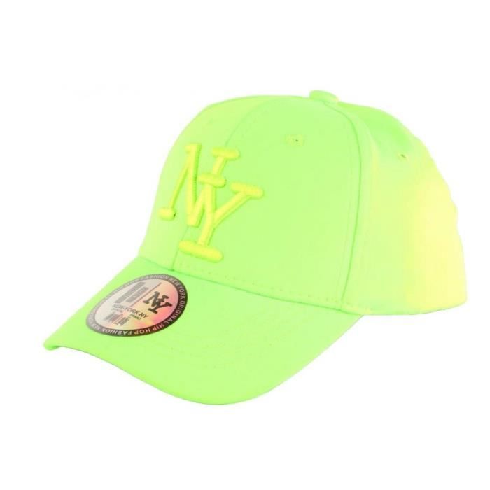 SODIAL R vert Chapeau de Hip Hop plats Casquette de baseball reglable