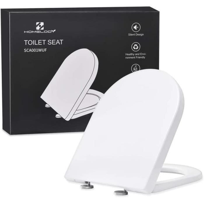 Kit De 2 Leviers Lève-Couvercle WC - Bouton Poussoir, ABS, Installation Facile, Pour Toilettes Domestiques Et Commerciales - 3