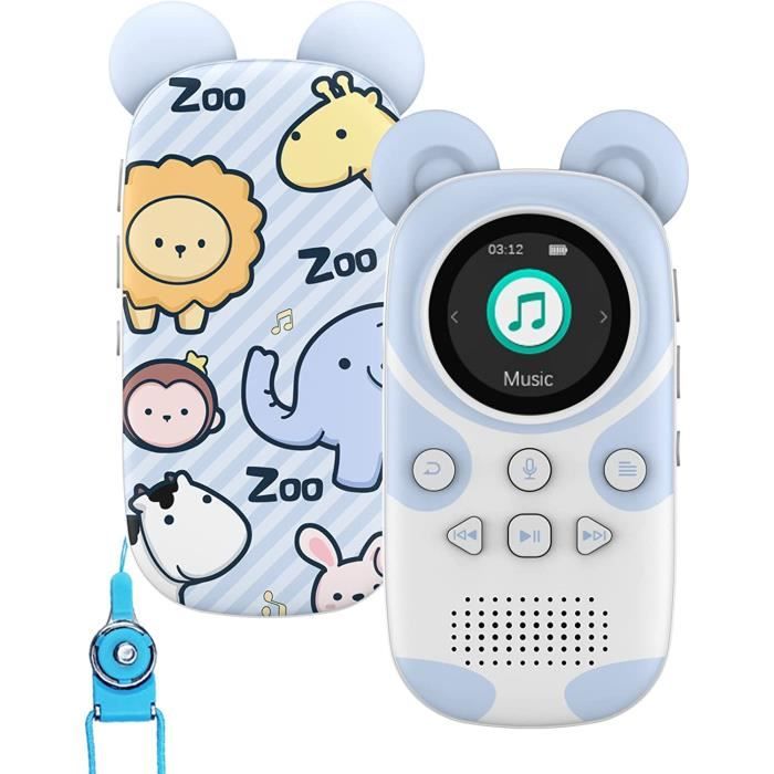 Lecteur MP3 Enfant 64GB Bluetooth - Panda Mignon Avec Haut-parleur, Radio FM Et Fonctions Multiple